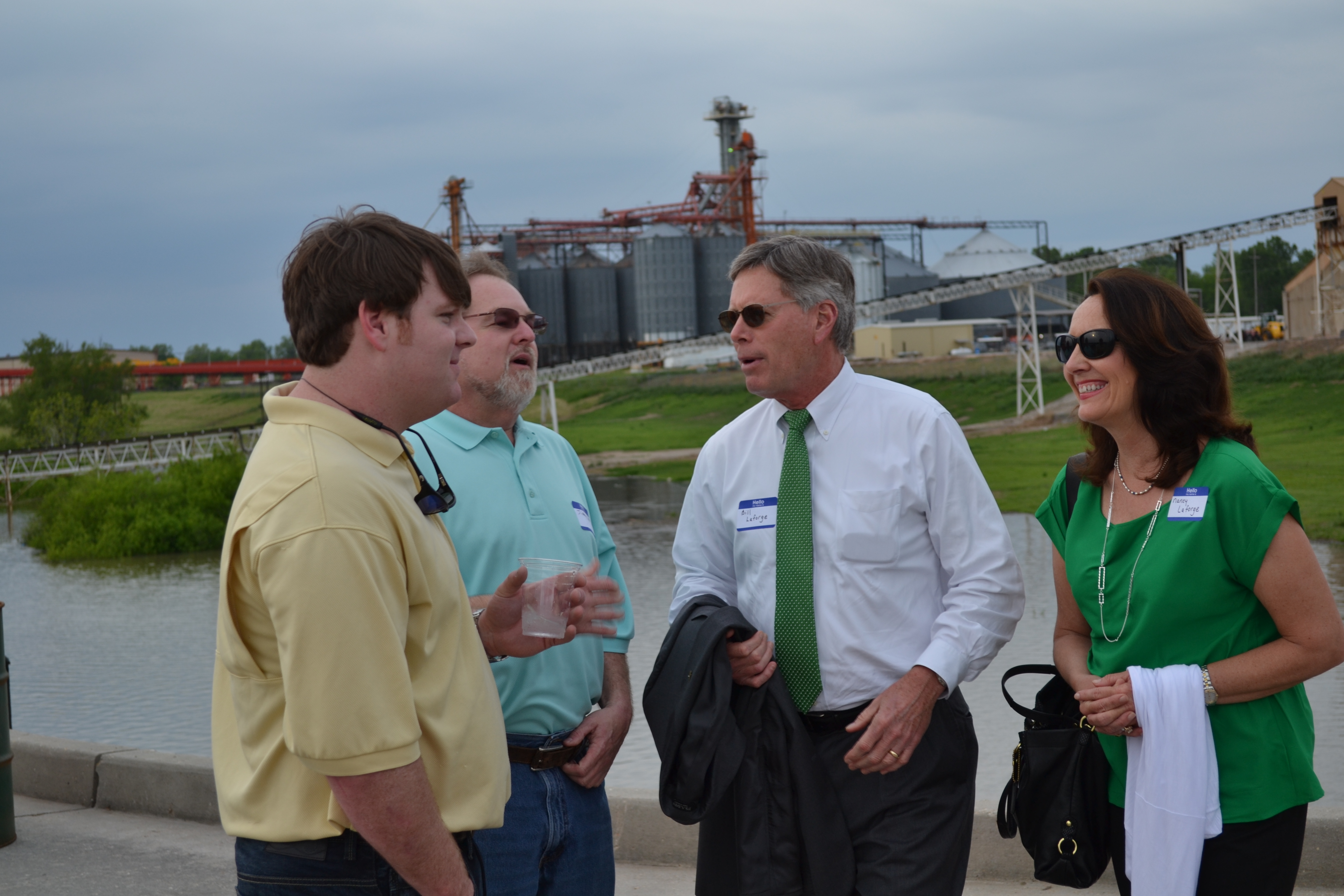 PHOTO: Delta State President William N. LaForge and First Lady Nancy LaForge are greeted as they arrive at Salute to Industry at the Port of Rosedale. 